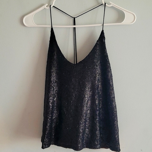 Sequined back less top - Picture 1 of 2